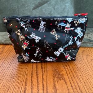 Marc Tetro Black Multi-Dog Cosmetic Bag
